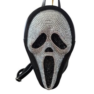 Spirit Black and Silver Rhinestone Backpack